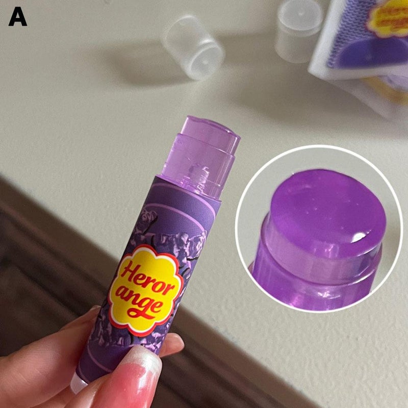 HERORANGE ~ Multi-Flavor Lollipop Lip Balm/Lip Mask - Moisturizes, Hydrates, Removes Dead Skin, Reduces Lip Lines - Unisex